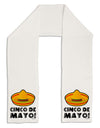 Sombrero Design - Cinco de Mayo Adult Fleece 64&#x22; Scarf by TooLoud-TooLoud-White-One-Size-Adult-Davson Sales