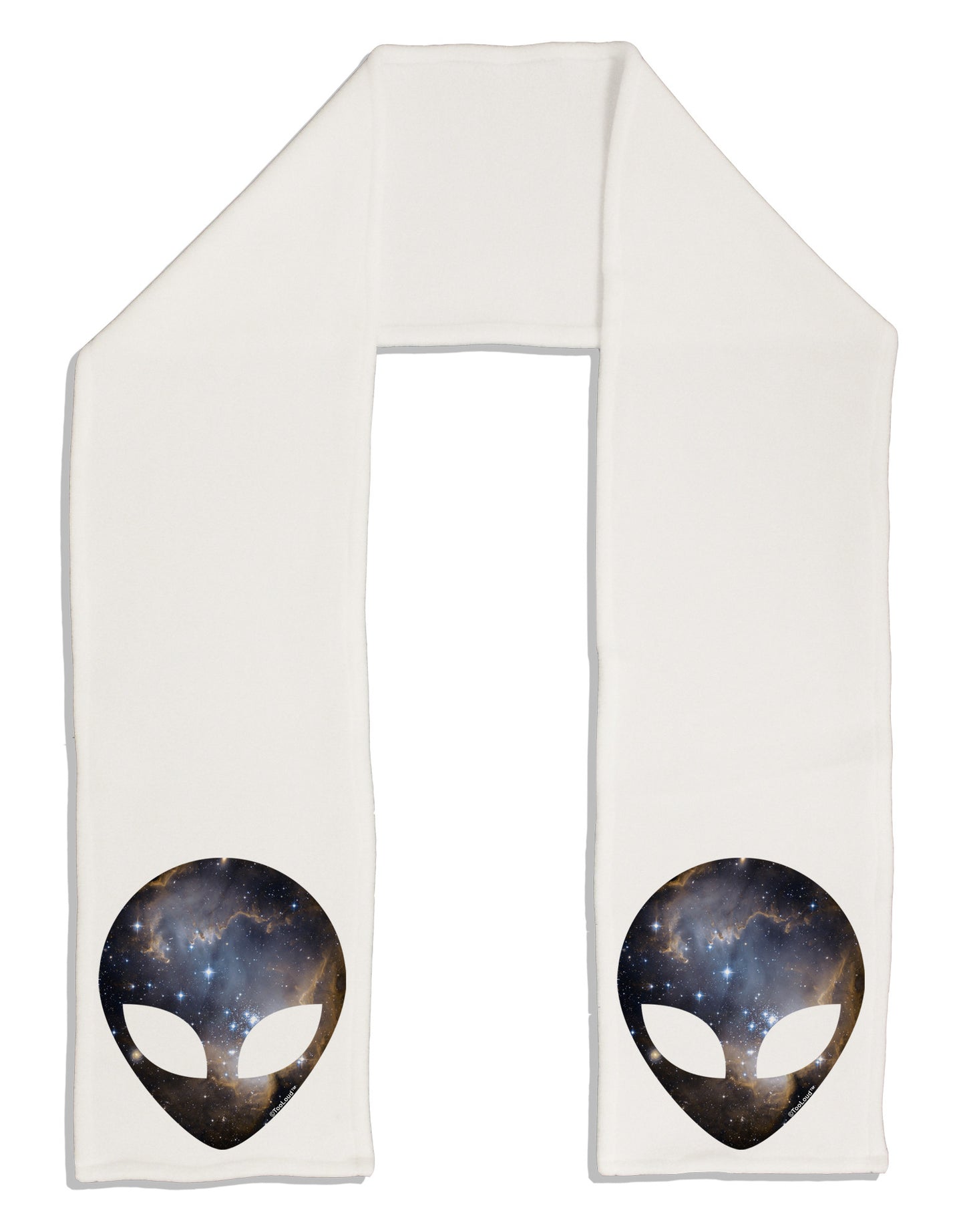 Extraterrestrial Face - Space #1 Adult Fleece 64" Scarf by TooLoud-TooLoud-White-One-Size-Adult-Davson Sales