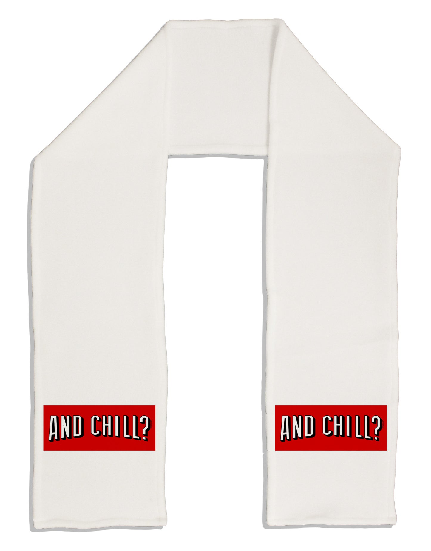 And Chill Adult Fleece 64" Scarf-TooLoud-White-One-Size-Adult-Davson Sales