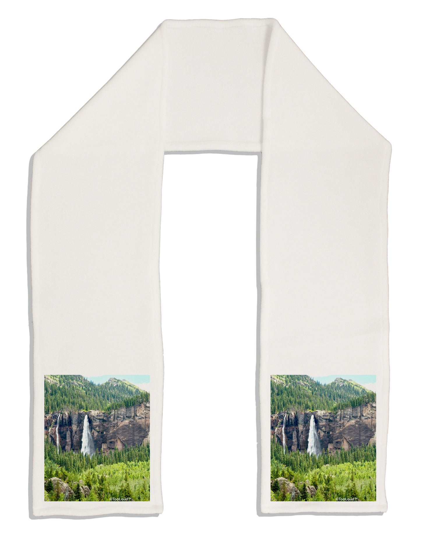 Beautiful Cliffs Nature Adult Fleece 64" Scarf by-TooLoud-White-One-Size-Adult-Davson Sales