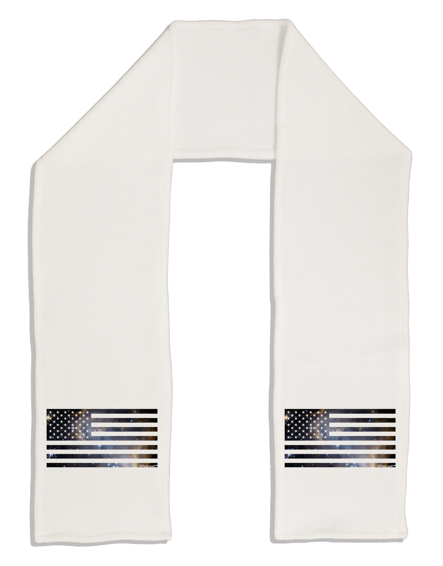American Flag Galaxy Adult Fleece 64" Scarf by TooLoud-TooLoud-White-One-Size-Adult-Davson Sales