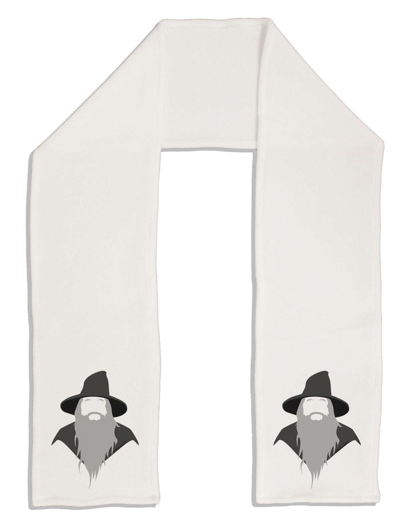 Grey Wizard Adult Fleece 64" Scarf-TooLoud-White-One-Size-Adult-Davson Sales