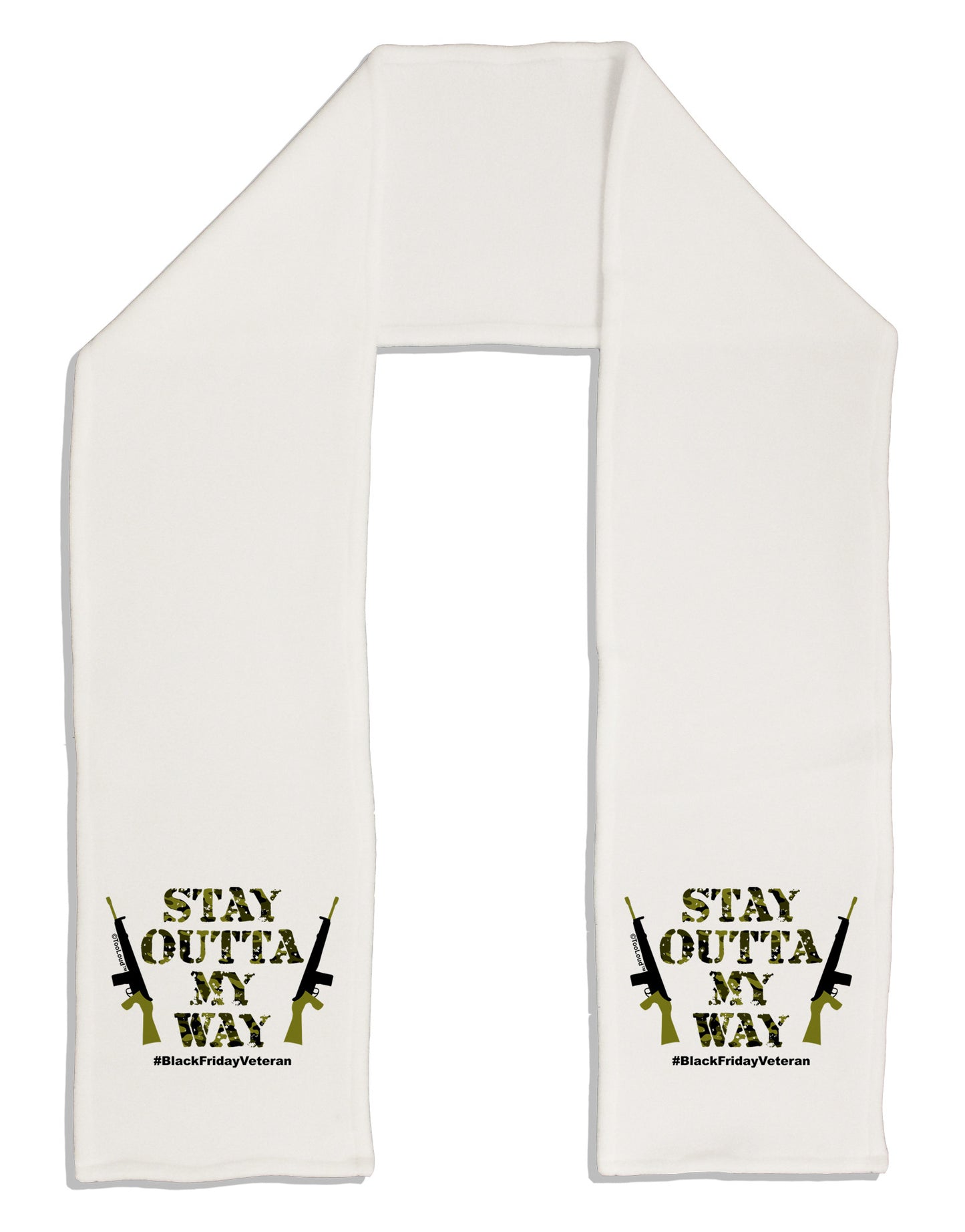 Black Friday Vet - Outta My Way Adult Fleece 64" Scarf-TooLoud-White-One-Size-Adult-Davson Sales