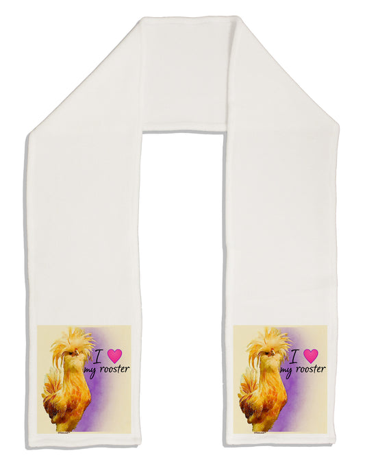 I Heart My Rooster Adult Fleece 64" Scarf-Scarves-TooLoud-White-One-Size-Adult-Davson Sales