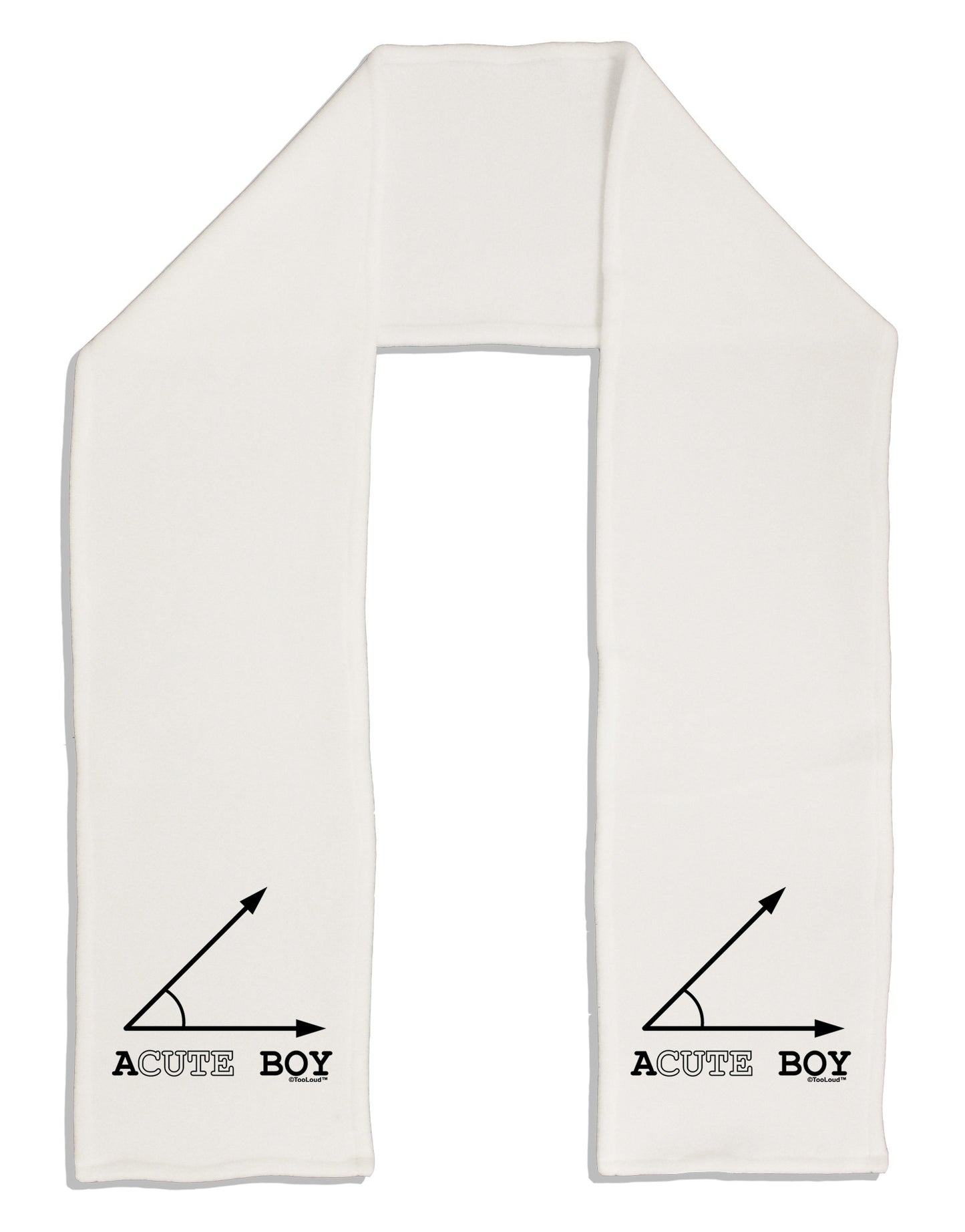 Acute Boy Adult Fleece 64" Scarf-TooLoud-White-One-Size-Adult-Davson Sales