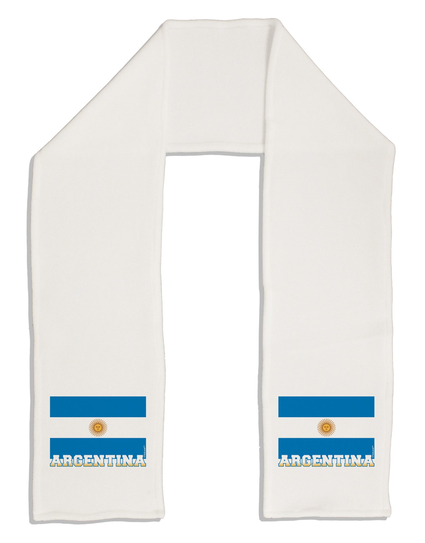 Argentina Flag Adult Fleece 64" Scarf-TooLoud-White-One-Size-Adult-Davson Sales