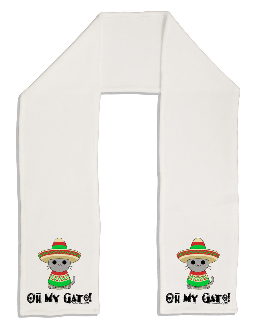 Oh My Gato - Cinco De Mayo Adult Fleece 64" Scarf-TooLoud-White-One-Size-Adult-Davson Sales