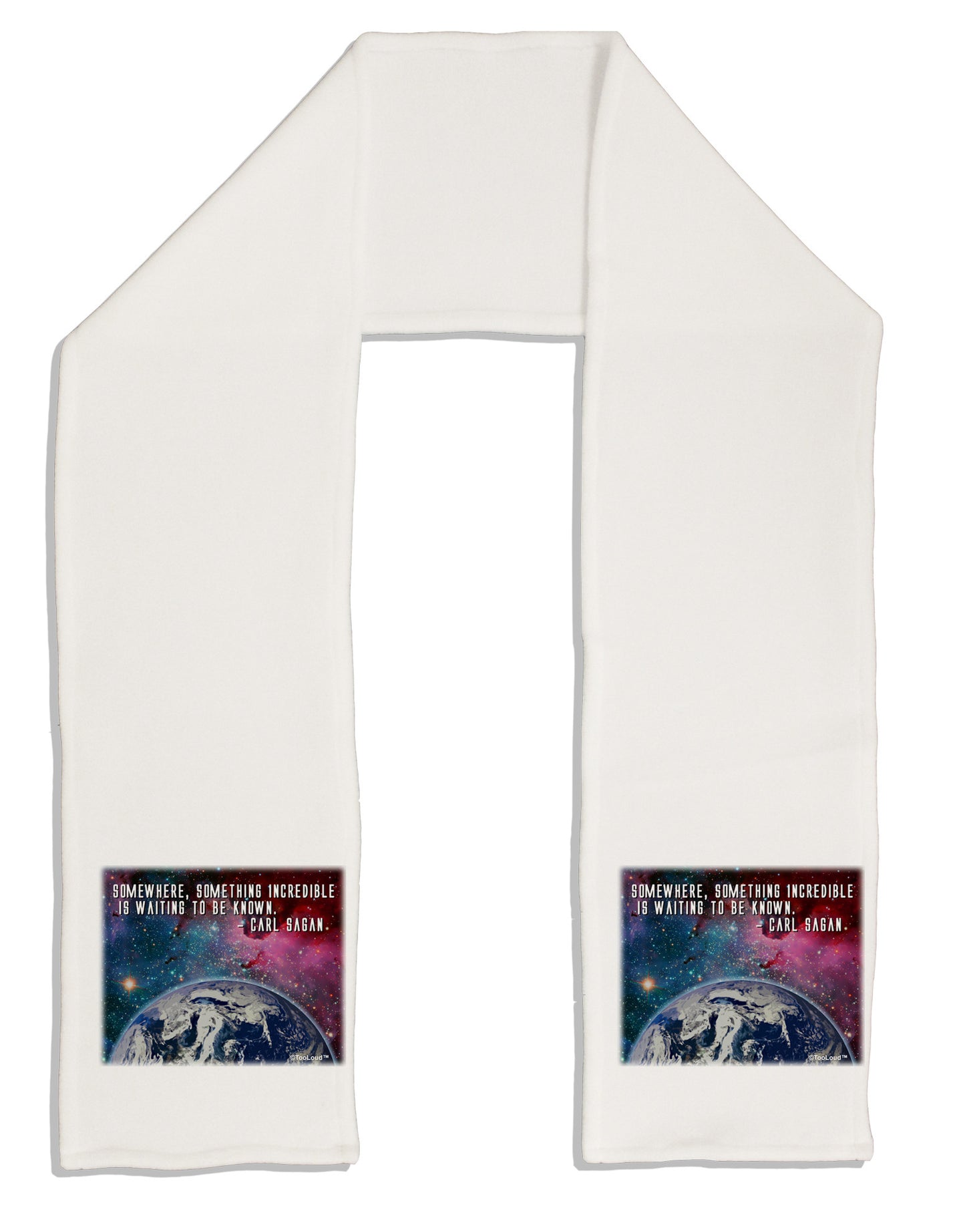 Something Incredible Adult Fleece 64" Scarf-TooLoud-White-One-Size-Adult-Davson Sales