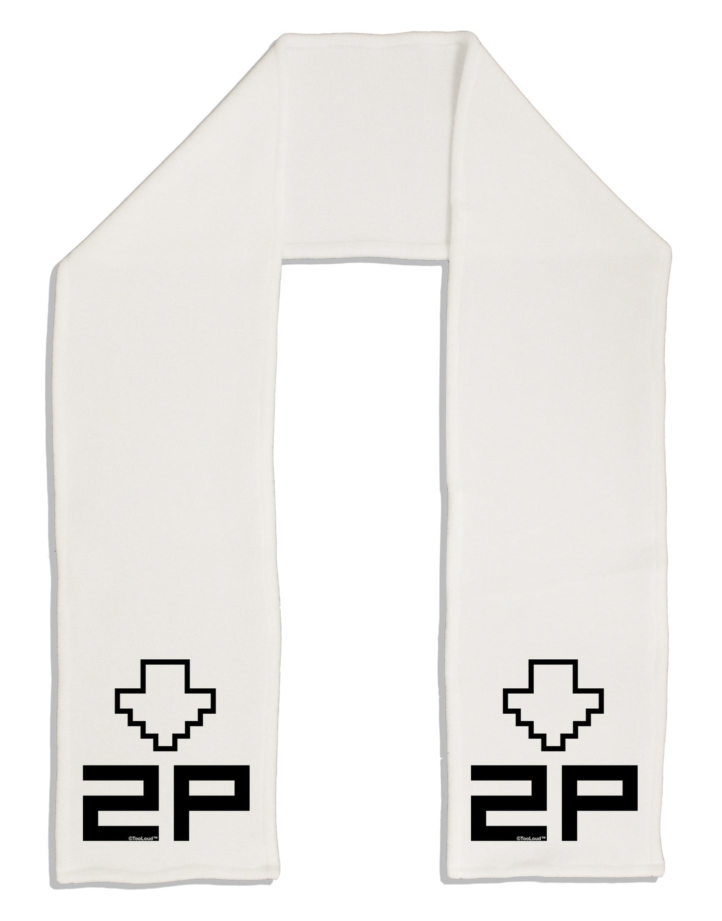 Player Two Selection Icon Adult Fleece 64" Scarf-TooLoud-White-One-Size-Adult-Davson Sales