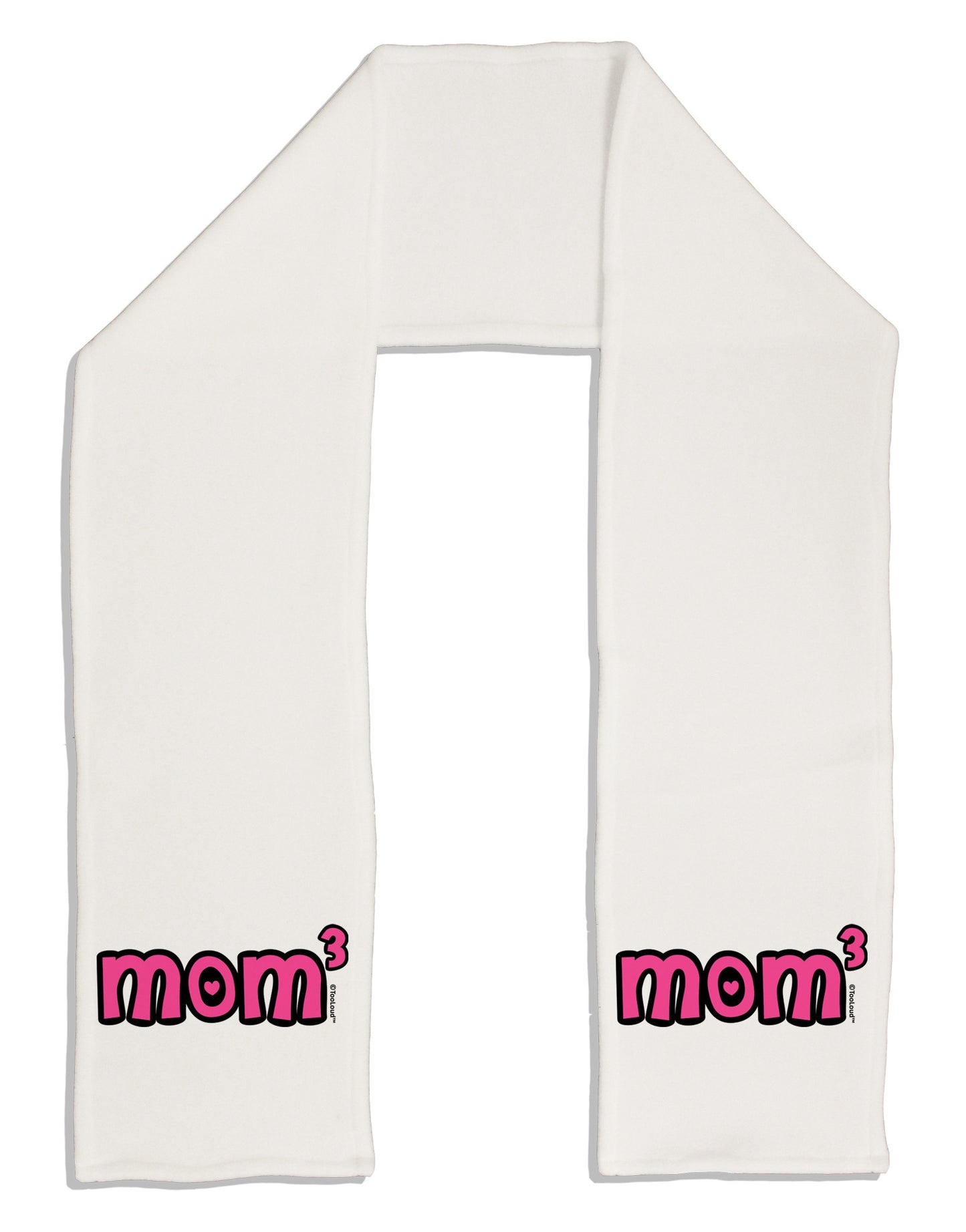 Mom Cubed - Cute Mom of Three Design Adult Fleece 64" Scarf by TooLoud-TooLoud-White-One-Size-Adult-Davson Sales