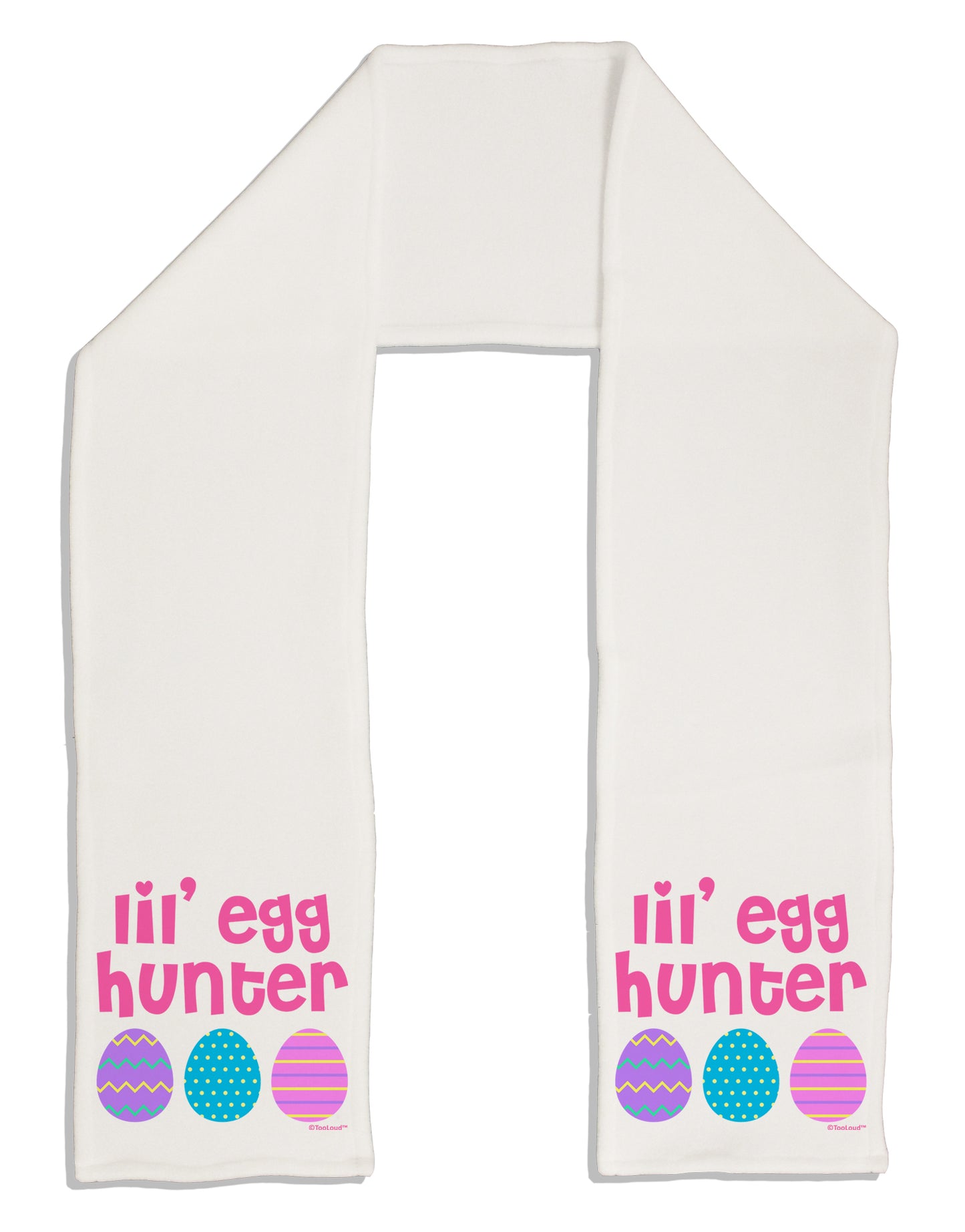 Lil' Egg Hunter - Easter - Pink Adult Fleece 64" Scarf by TooLoud-TooLoud-White-One-Size-Adult-Davson Sales