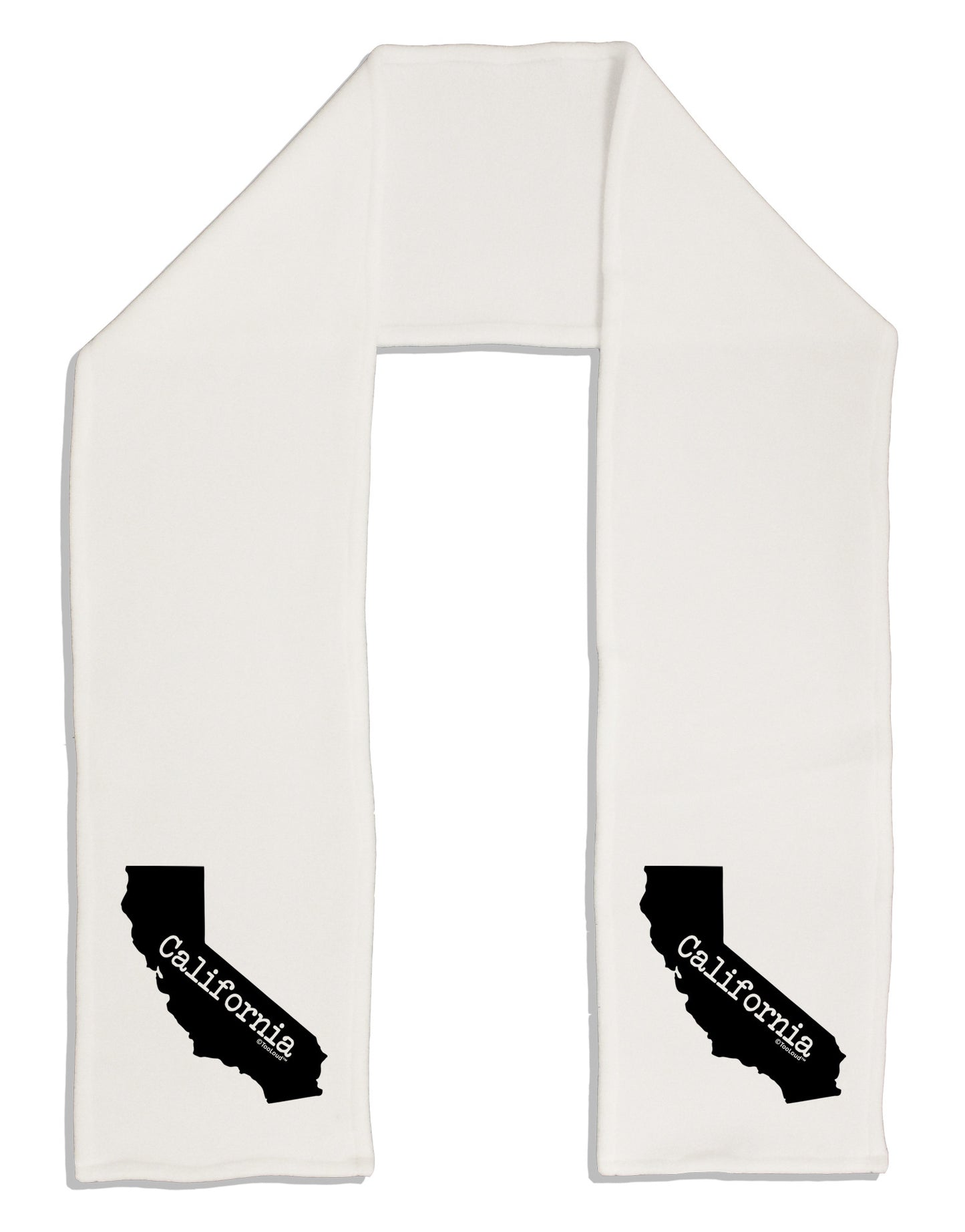 California - United States Shape Adult Fleece 64" Scarf by TooLoud-TooLoud-White-One-Size-Adult-Davson Sales