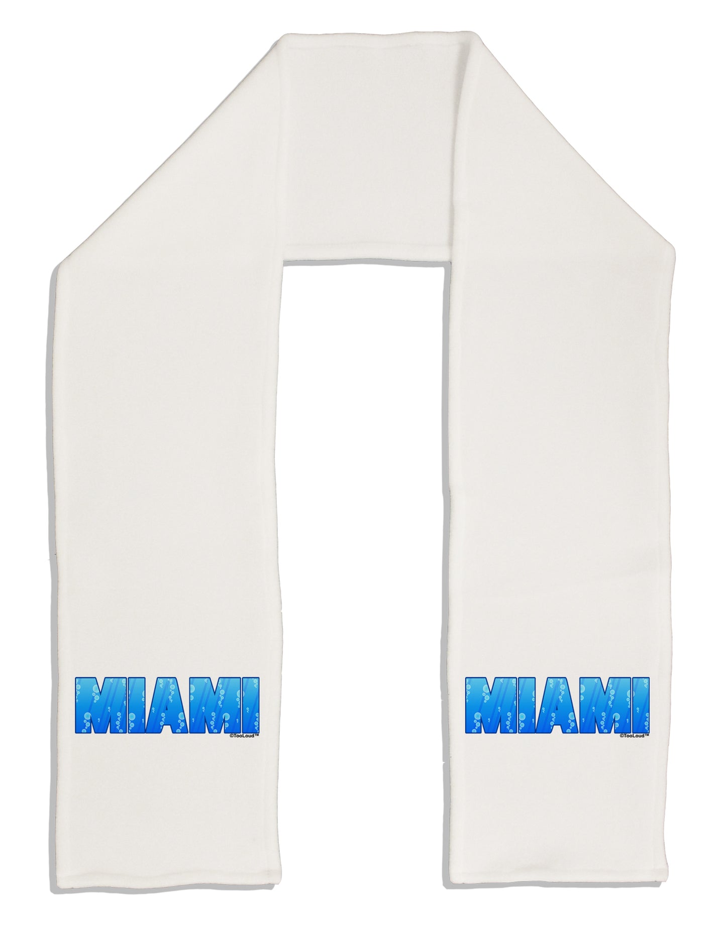 Miami Ocean Bubbles Adult Fleece 64" Scarf by TooLoud-TooLoud-White-One-Size-Adult-Davson Sales