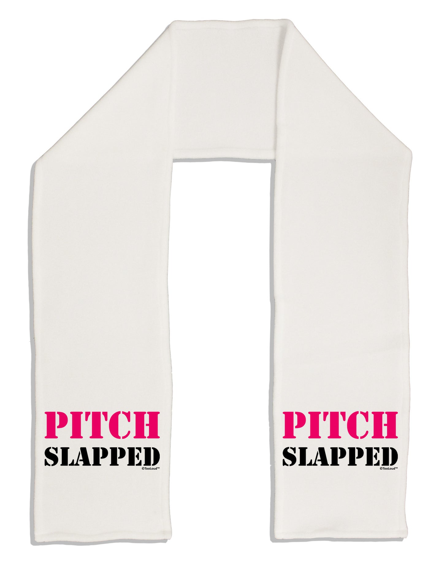Pitch Slapped - Pink Adult Fleece 64" Scarf-TooLoud-White-One-Size-Adult-Davson Sales