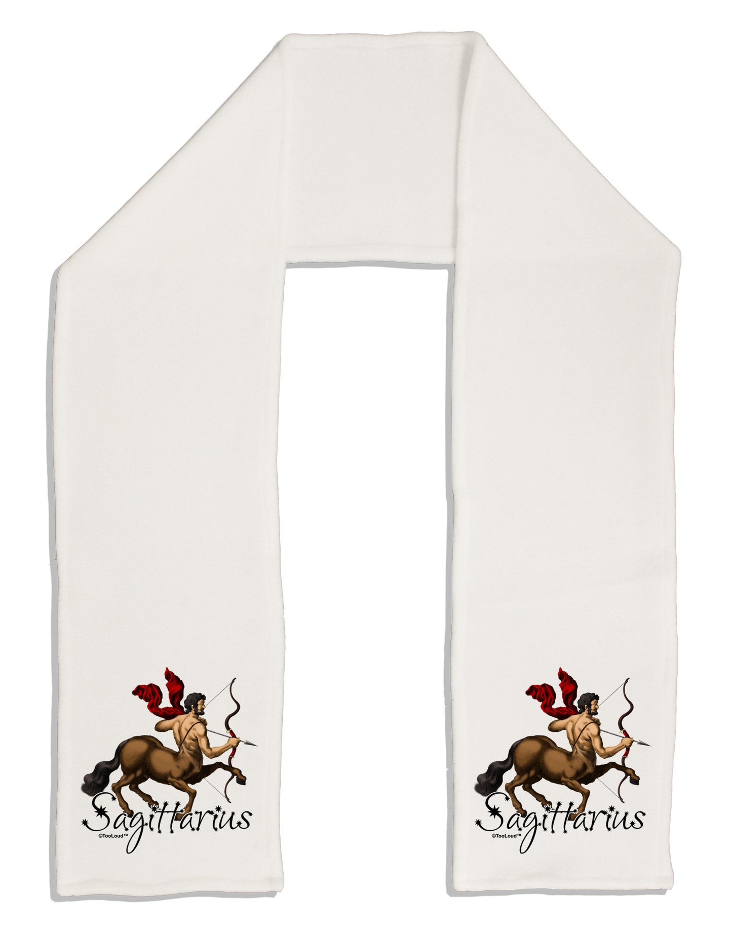 Sagittarius Color Illustration Adult Fleece 64" Scarf-TooLoud-White-One-Size-Adult-Davson Sales