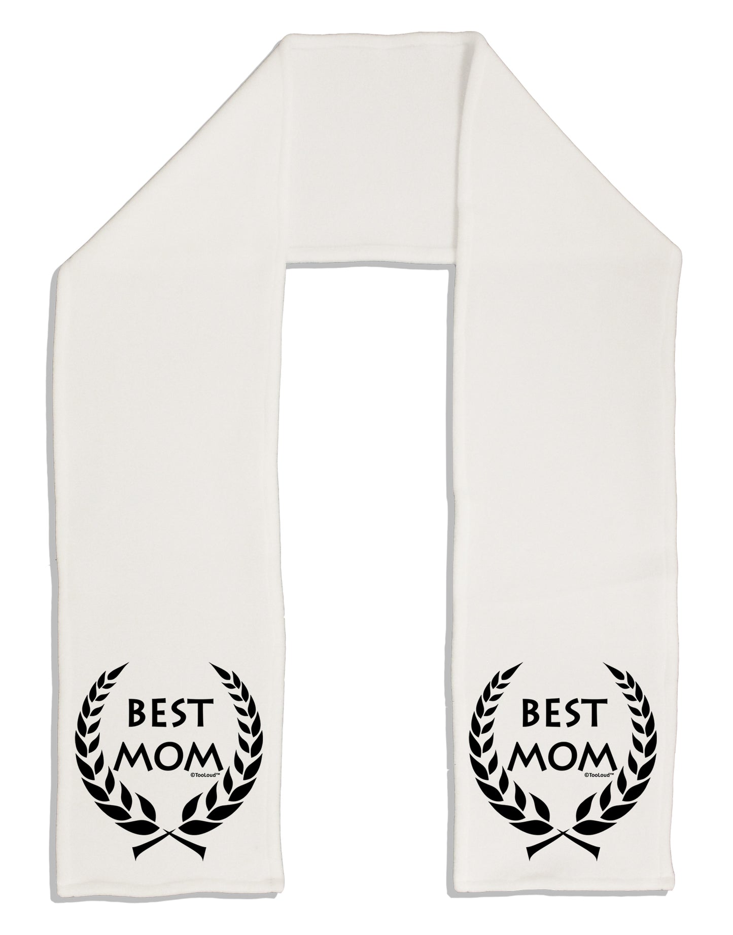 Best Mom - Wreath Design Adult Fleece 64" Scarf by TooLoud-TooLoud-White-One-Size-Adult-Davson Sales