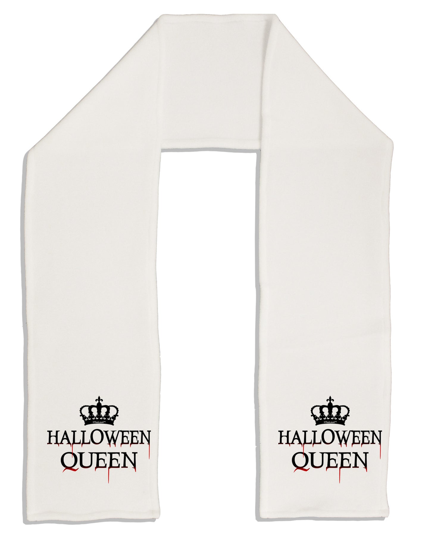 Halloween Queen Adult Fleece 64" Scarf by TooLoud-TooLoud-White-One-Size-Adult-Davson Sales