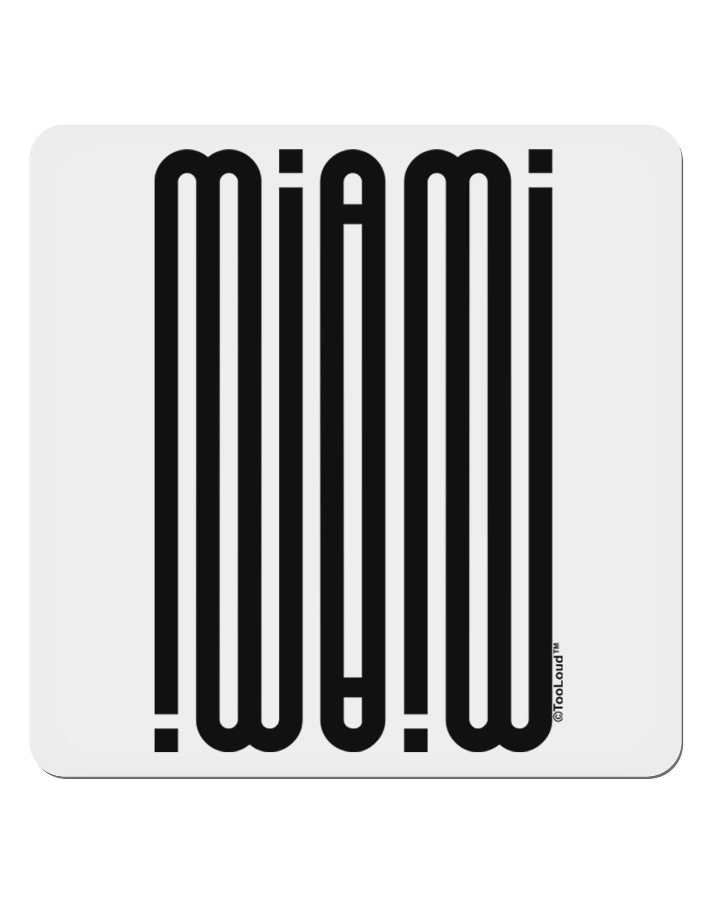 Miami Mirage 4x4" Square Sticker-Stickers-TooLoud-1-Davson Sales