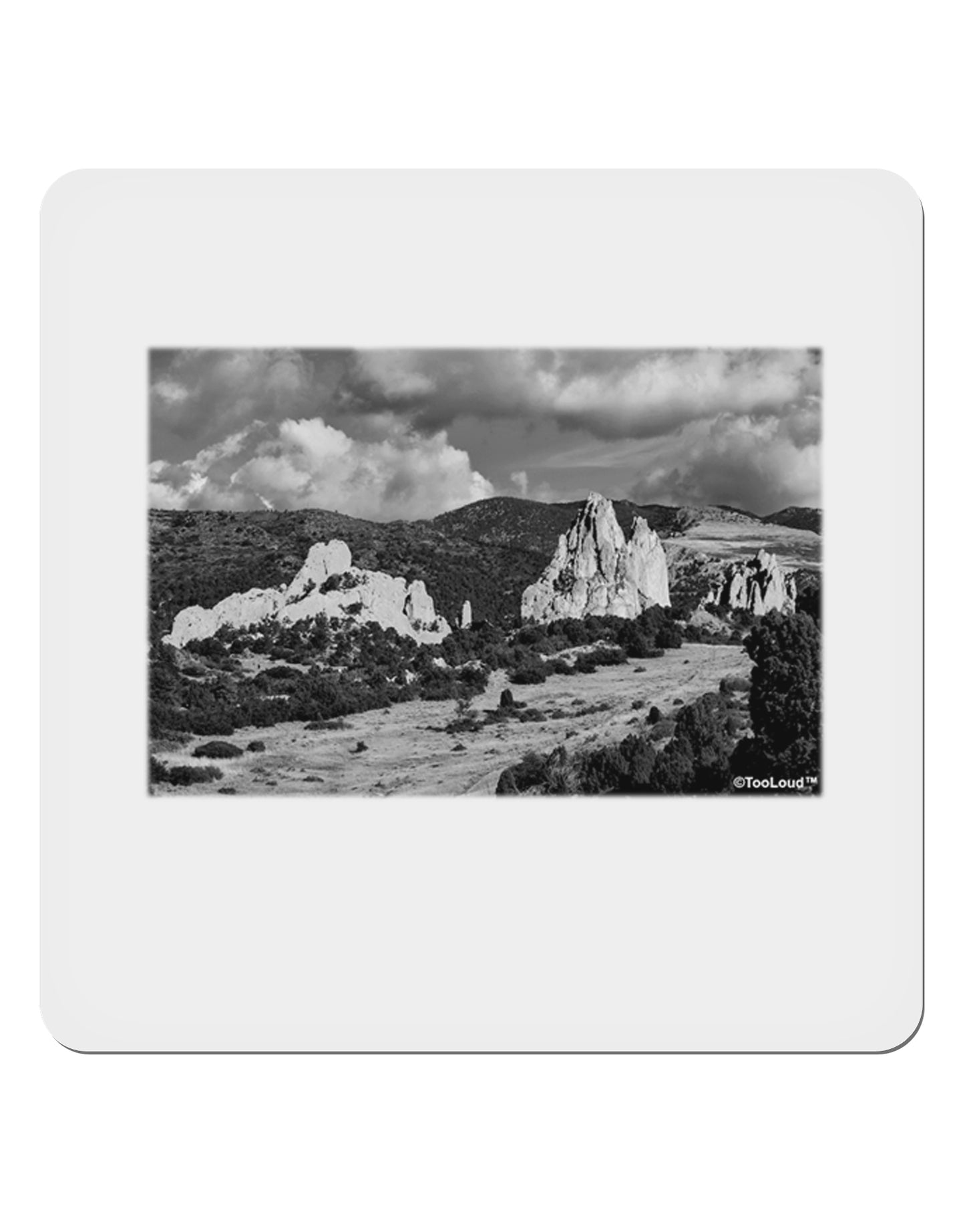 CO Mountain Forest Scene 4x4" Square Sticker-Stickers-TooLoud-1-Davson Sales