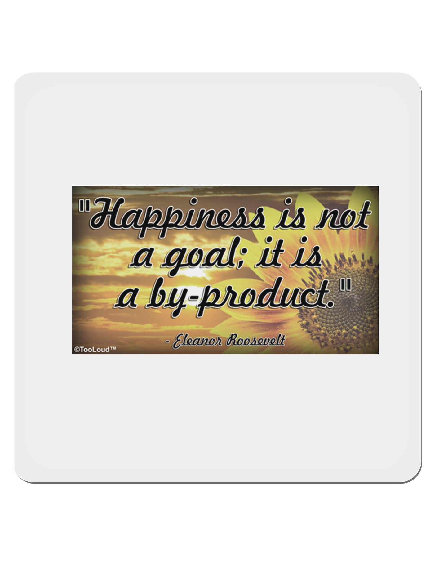 Happiness Is Not A Goal 4x4" Square Sticker-Stickers-TooLoud-1-Davson Sales