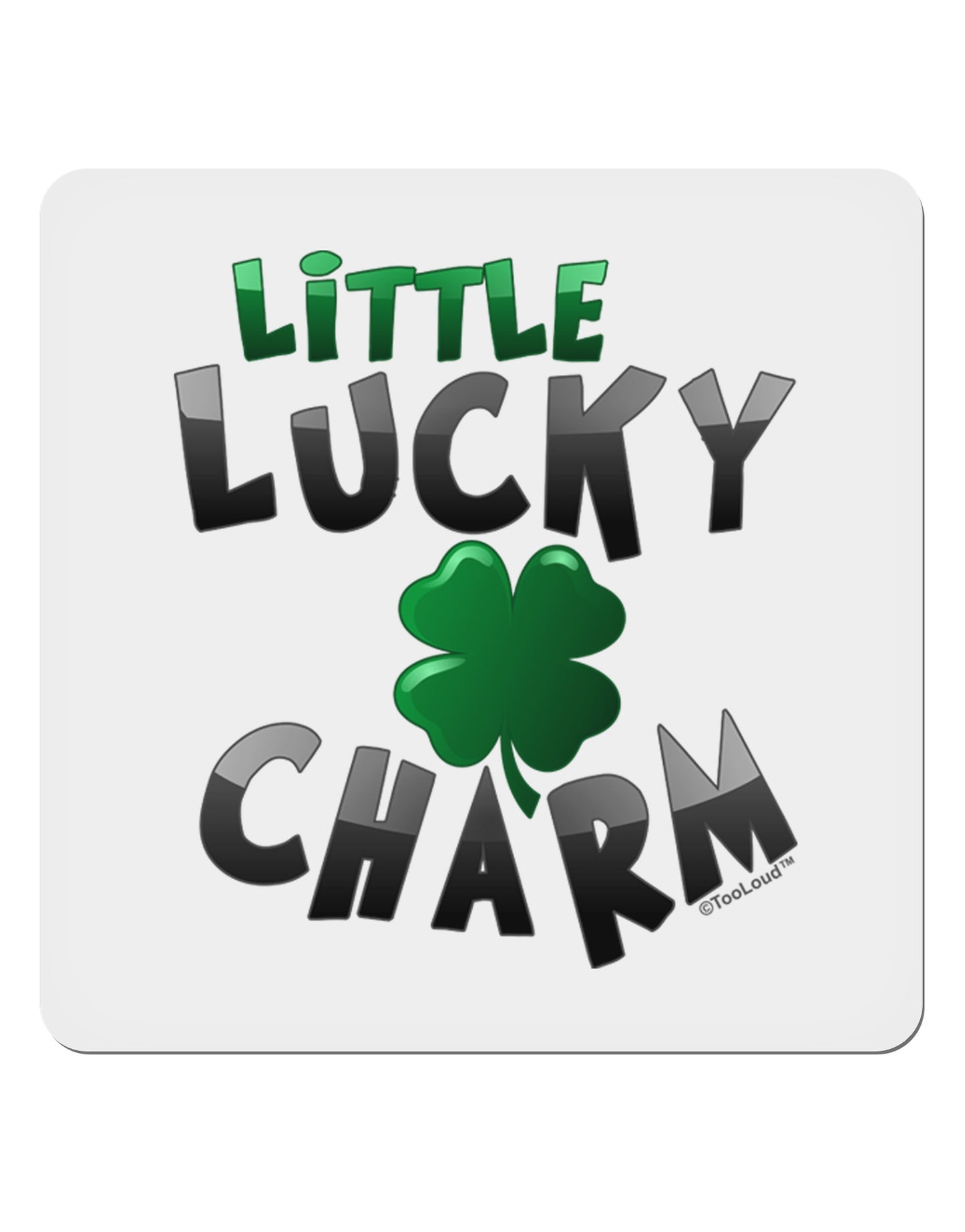 Little Lucky Charm 4x4" Square Sticker-Stickers-TooLoud-1-Davson Sales