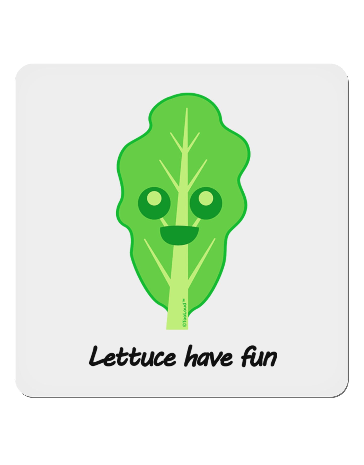 Lettuce - Lettuce Have Fun 4x4" Square Sticker 4 Pieces-Stickers-TooLoud-White-Davson Sales