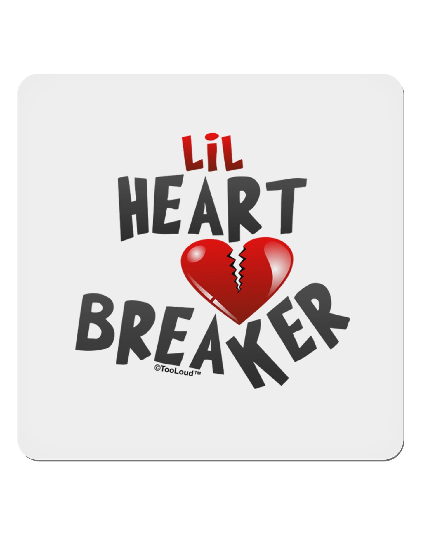 Lil Heart Breaker 4x4" Square Sticker-Stickers-TooLoud-1-Davson Sales