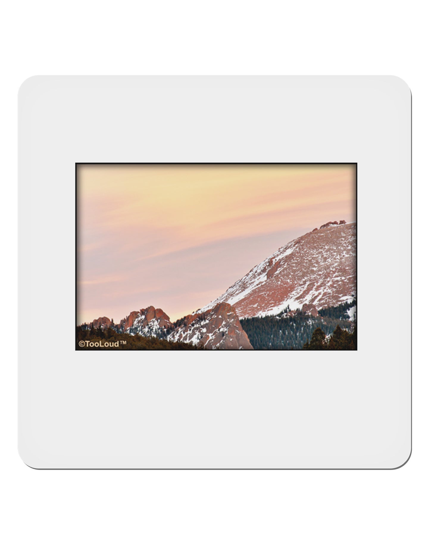 CO Sunset Cliffs 4x4" Square Sticker-Stickers-TooLoud-1-Davson Sales