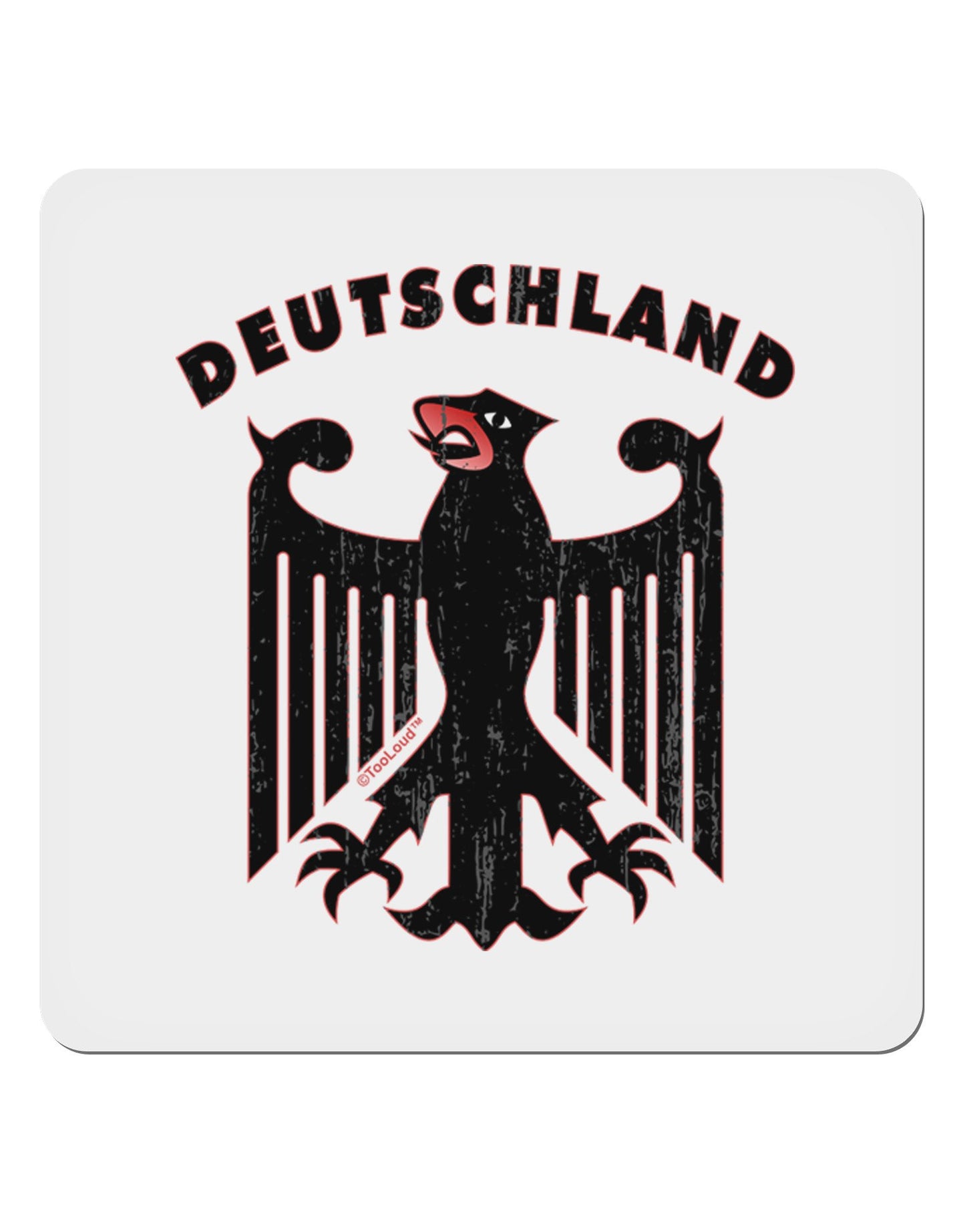 Bundeswehr Logo Deutschland 4x4" Square Sticker-Stickers-TooLoud-4-Davson Sales