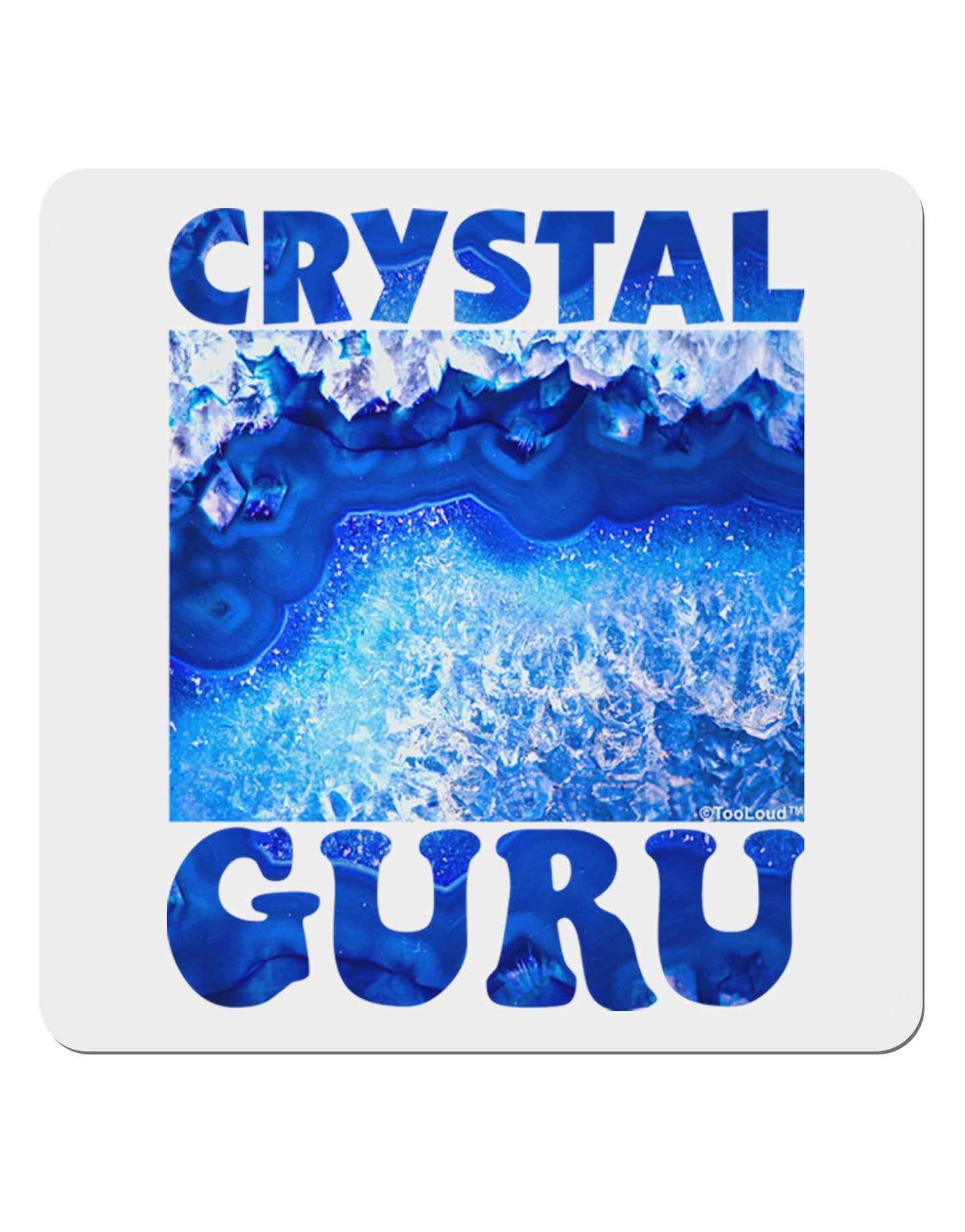 Crystal Guru 4x4" Square Sticker-Stickers-TooLoud-1-Davson Sales
