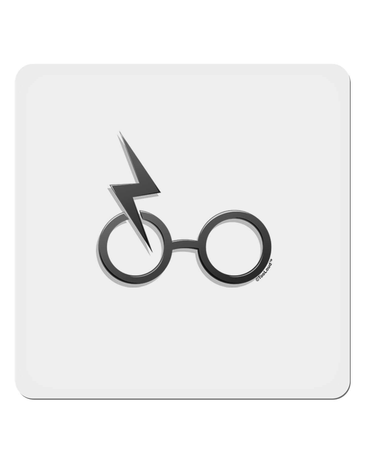 Magic Glasses 4x4" Square Sticker-Stickers-TooLoud-1-Davson Sales
