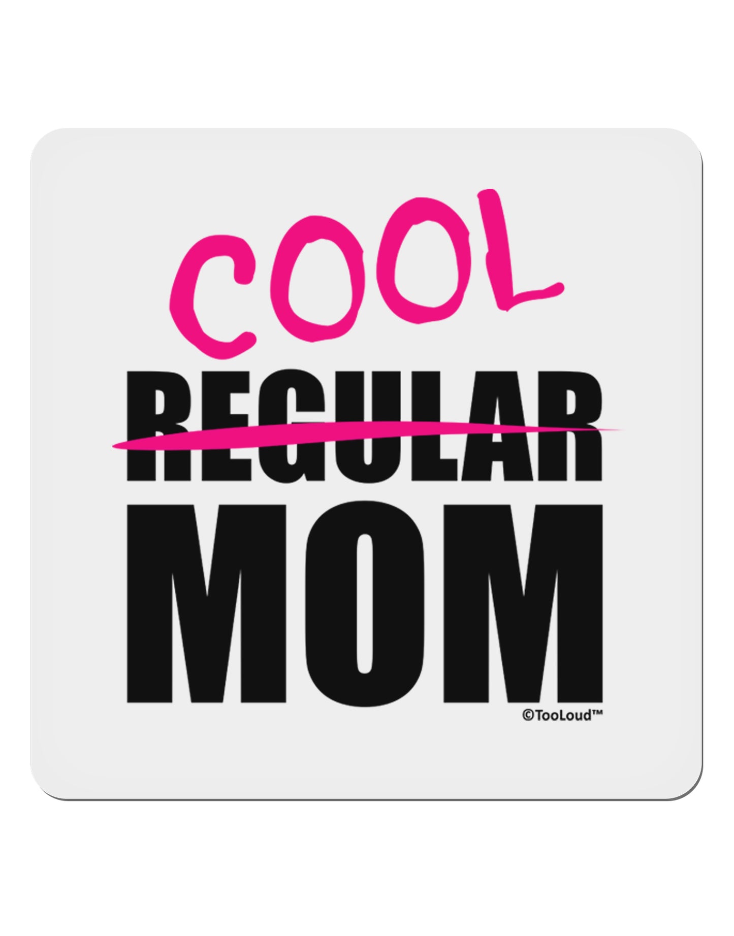 Not A Regular Mom Design 4x4" Square Sticker 4 Pieces-Stickers-TooLoud-White-Davson Sales