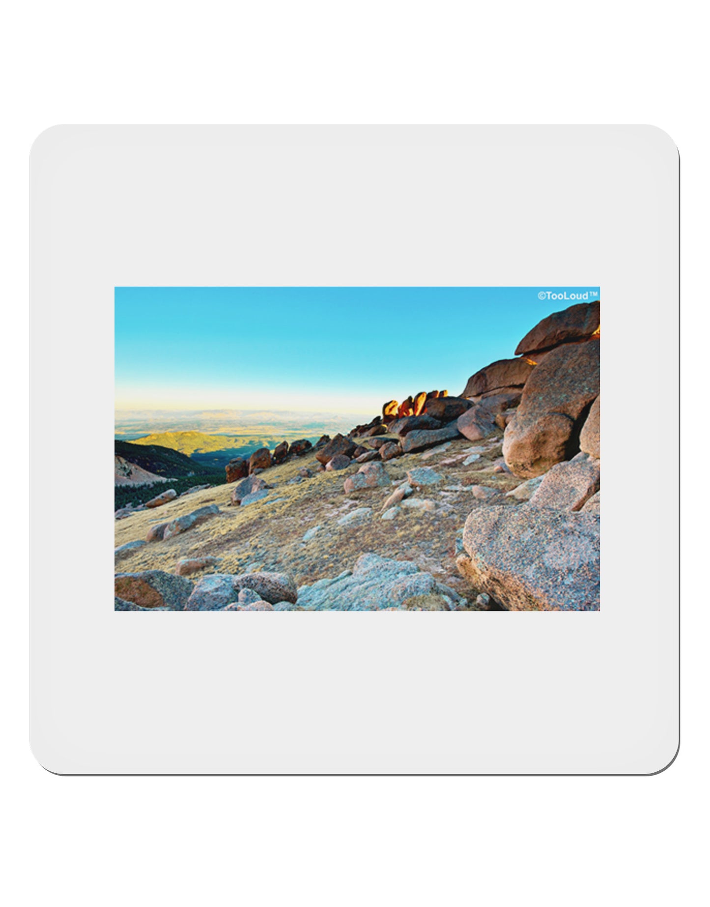 CO Rockies View 4x4" Square Sticker-Stickers-TooLoud-1-Davson Sales