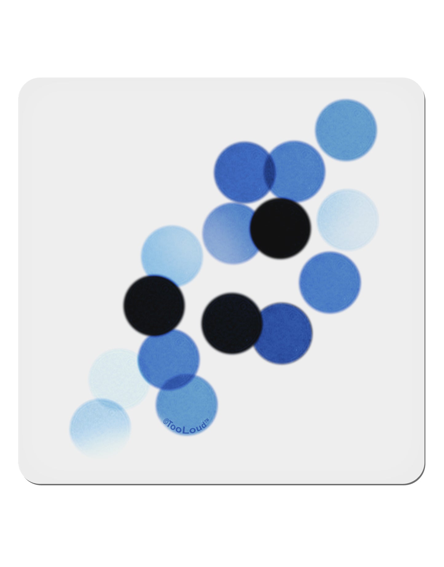 Inverted Bokeh 4x4" Square Sticker-Stickers-TooLoud-1-Davson Sales