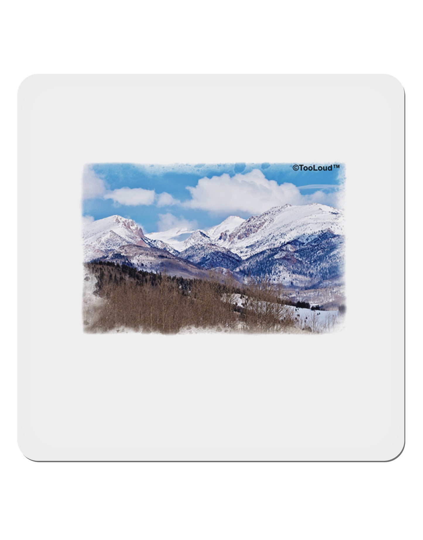 Pikes Peak 4x4" Square Sticker-Stickers-TooLoud-1-Davson Sales