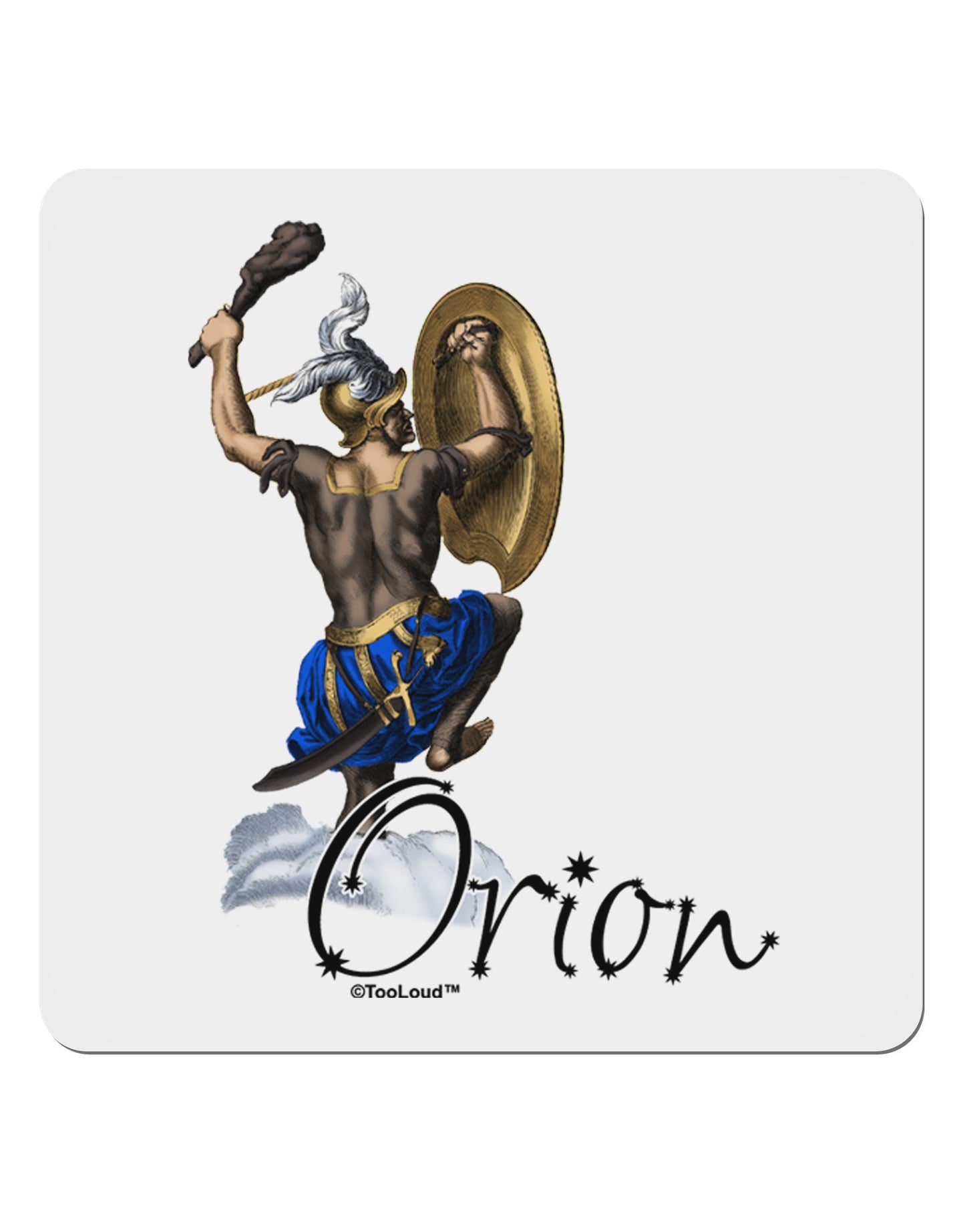 Orion Color Illustration 4x4" Square Sticker 4 Pieces-Stickers-TooLoud-White-Davson Sales