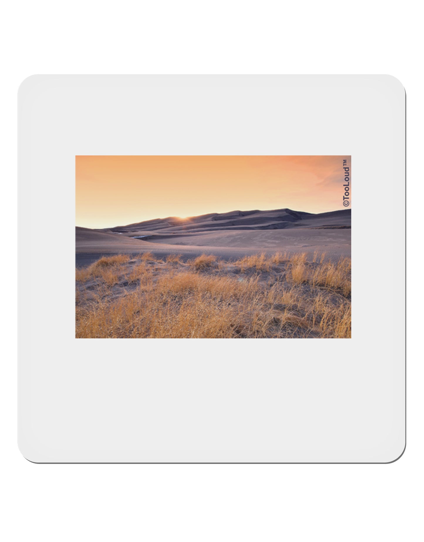 Colorado Sand Dunes 4x4" Square Sticker-Stickers-TooLoud-1-Davson Sales