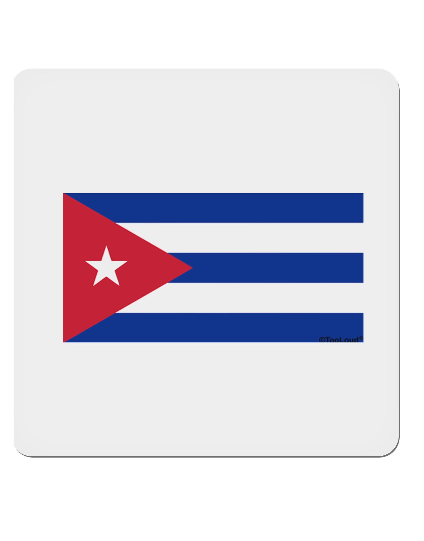 Cuba Flag Cubana 4x4" Square Sticker-Stickers-TooLoud-1-Davson Sales