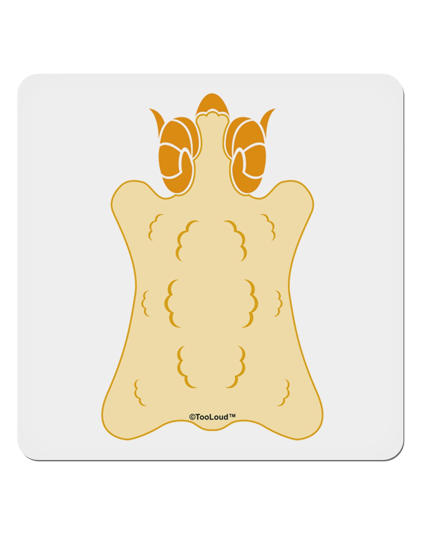 Golden Fleece Design - Mythology 4x4" Square Sticker 4 Pieces-Stickers-TooLoud-White-Davson Sales