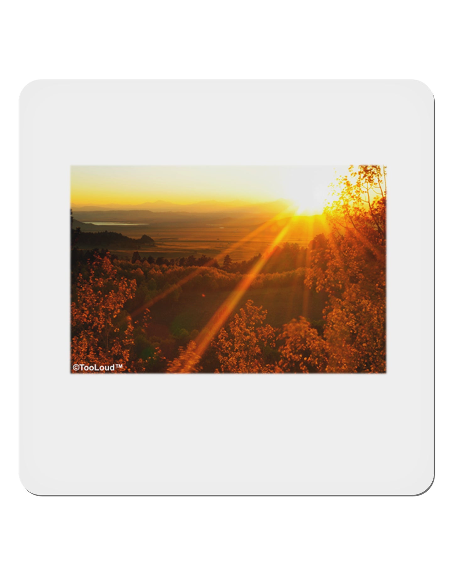 Colorado Sunset 4x4" Square Sticker-Stickers-TooLoud-1-Davson Sales