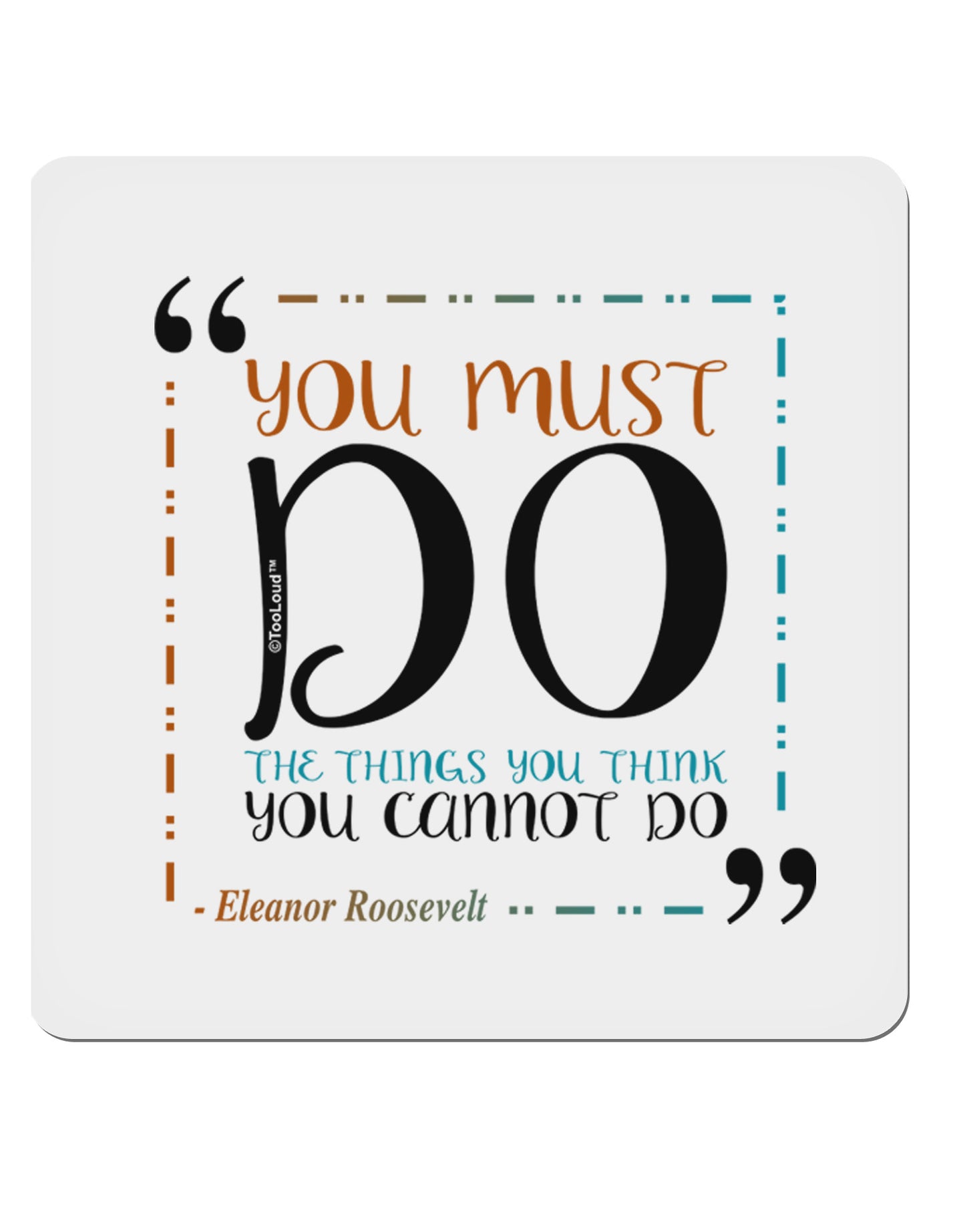 TooLoud You Must Eleanor R 4x4" Square Sticker-Stickers-TooLoud-1-Davson Sales