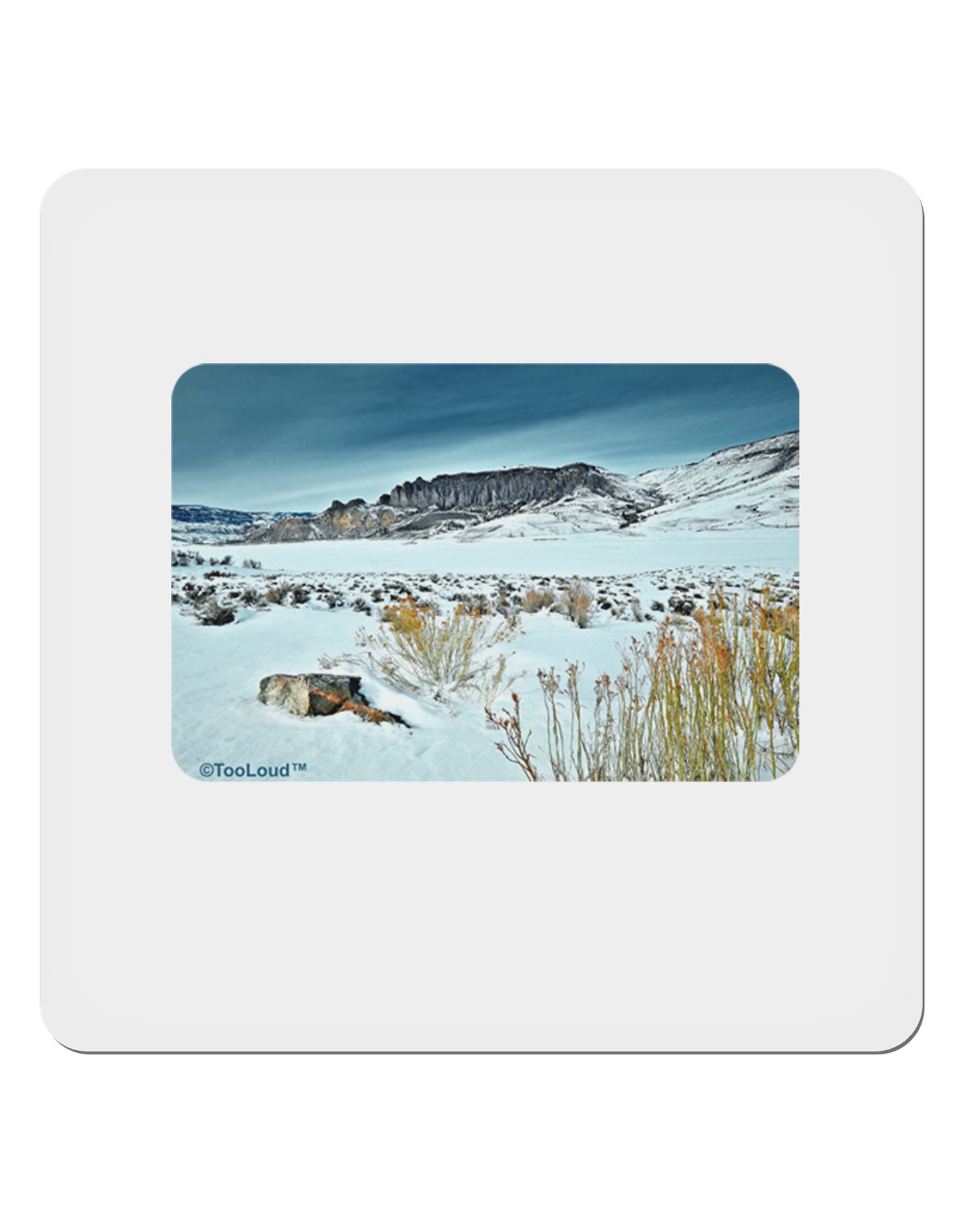CO Snow Scene 4x4" Square Sticker-Stickers-TooLoud-1-Davson Sales