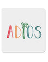 Adios 4x4 Inch Square Stickers - 4 Pieces