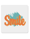 Smile 4x4 Inch Square Stickers - 4 Pieces