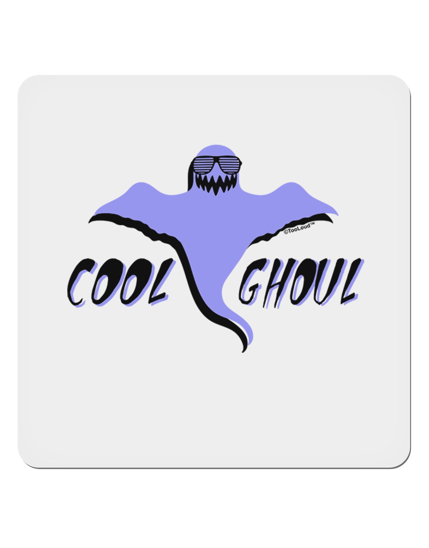 Cool Ghoul 4x4" Square Sticker 4 Pieces-Stickers-TooLoud-White-Davson Sales