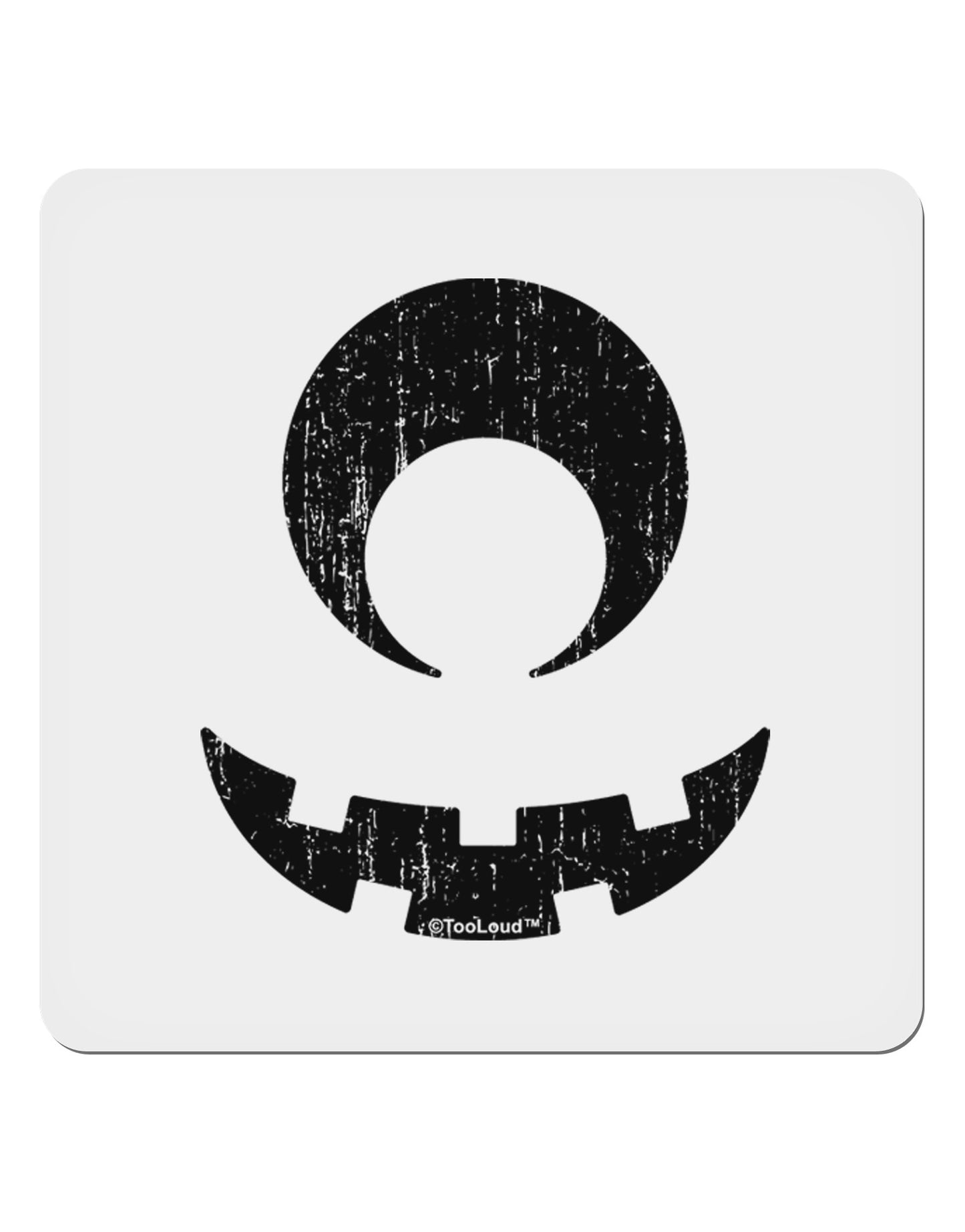 Cyclops Lantern Distressed 4x4" Square Sticker 4 Pieces-Stickers-TooLoud-White-Davson Sales
