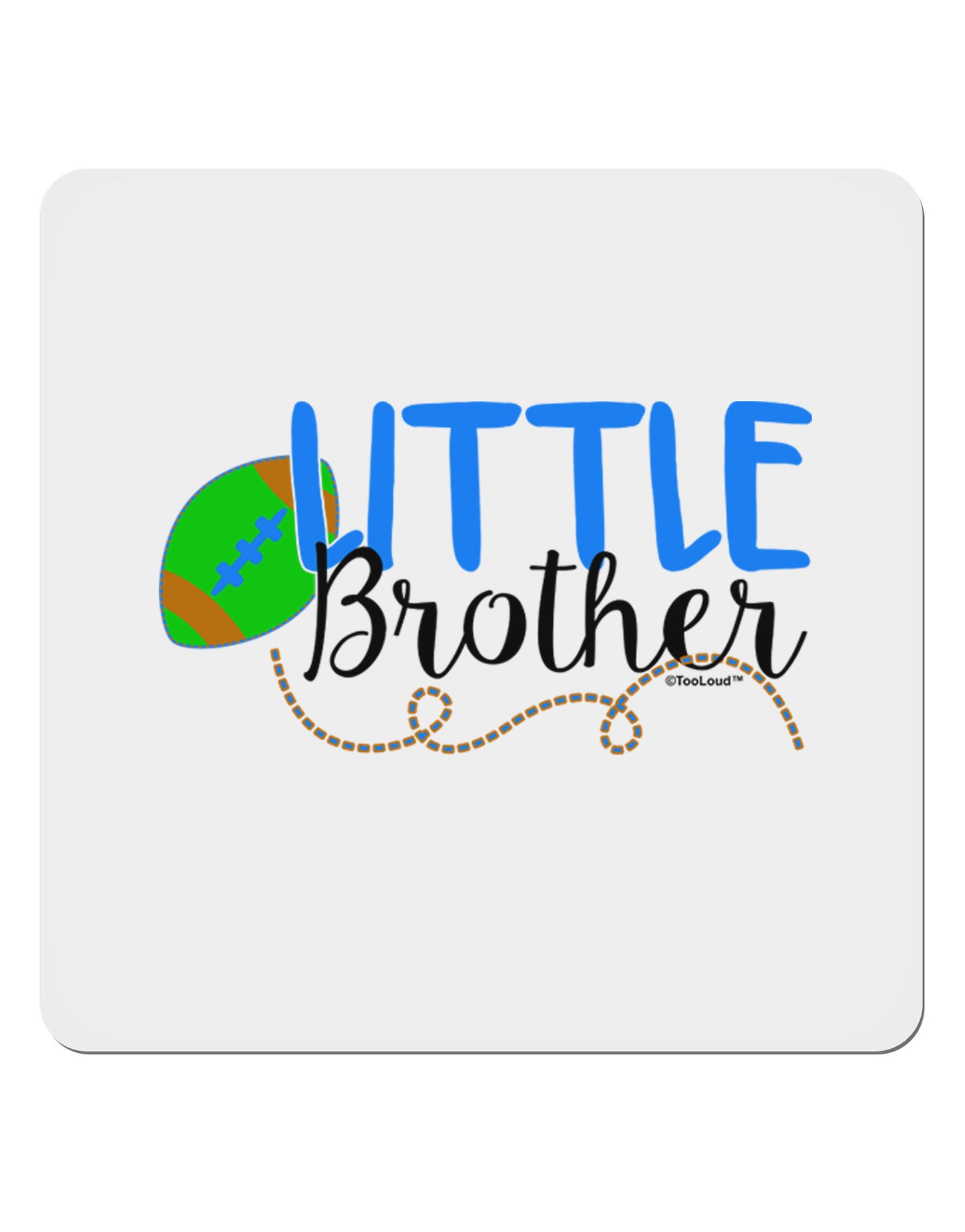 Little Brother 4x4" Square Sticker-Stickers-TooLoud-1-Davson Sales