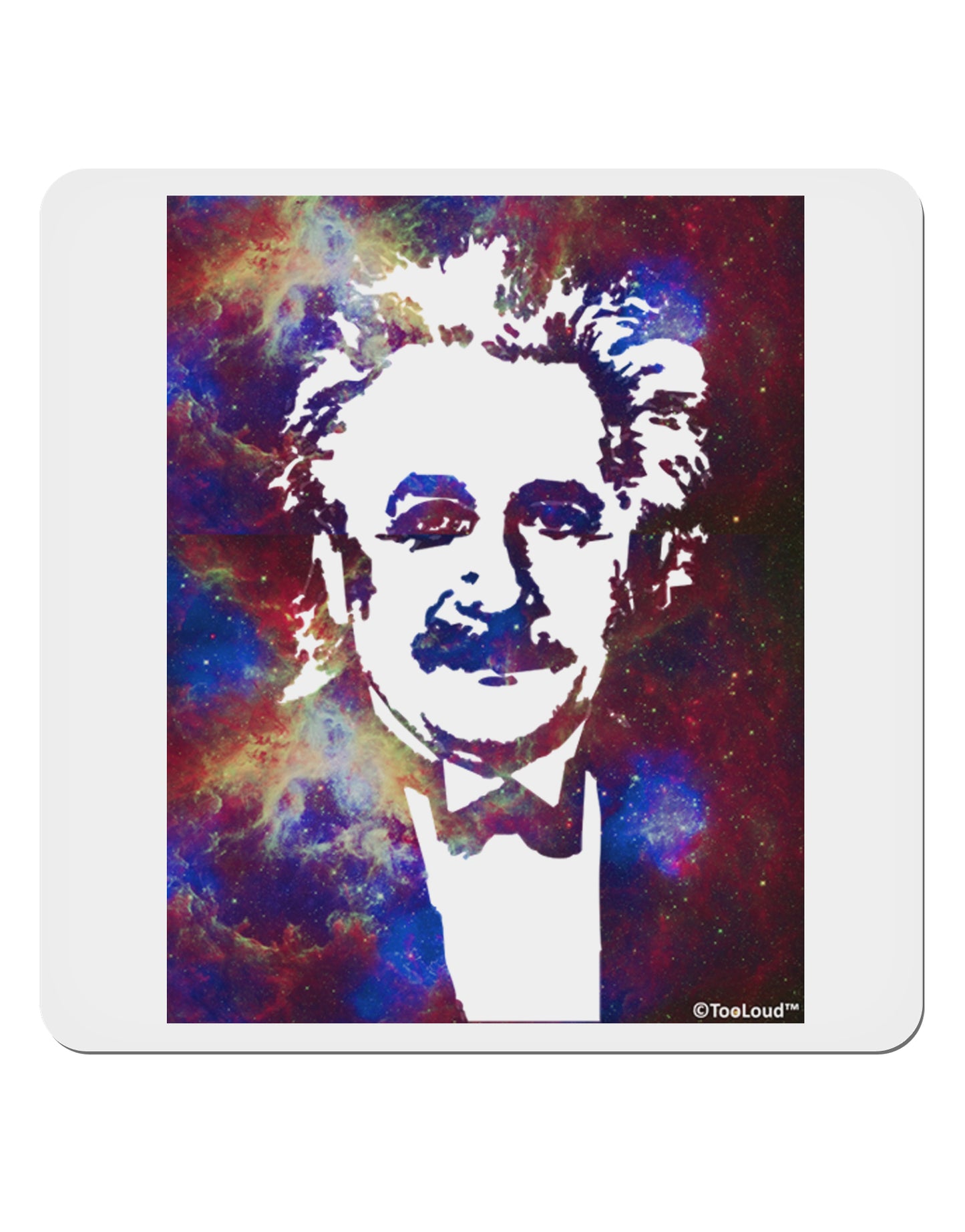 Cosmic Galaxy 4x4" Square Sticker 4 Pieces-Stickers-TooLoud-White-Davson Sales
