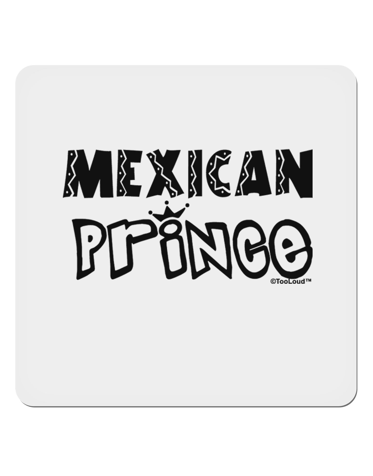 Mexican Prince - Cinco de Mayo 4x4" Square Sticker 4 Pieces-Stickers-TooLoud-White-Davson Sales