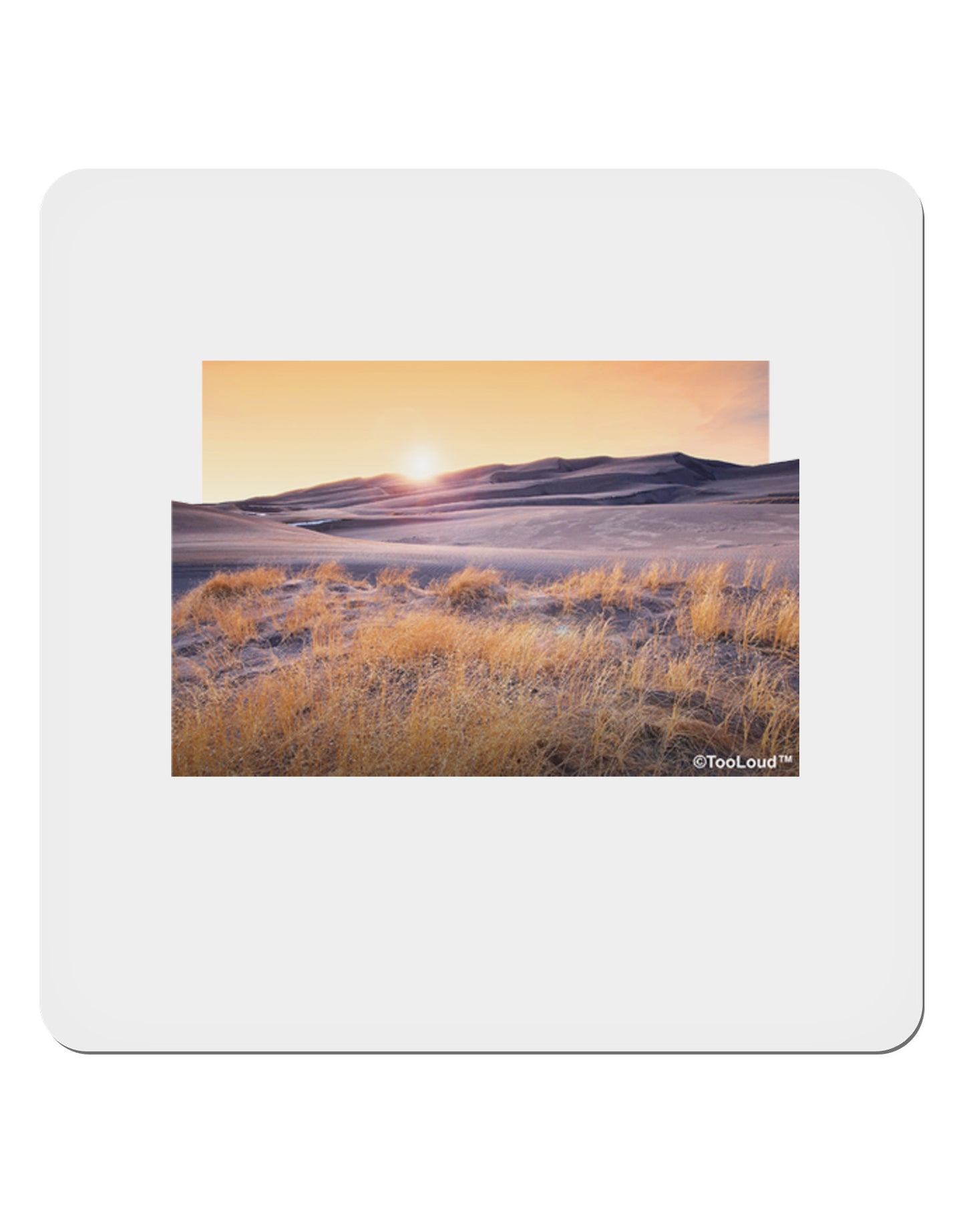 Colorado Sand Dunes Cutout 4x4" Square Sticker-Stickers-TooLoud-1-Davson Sales